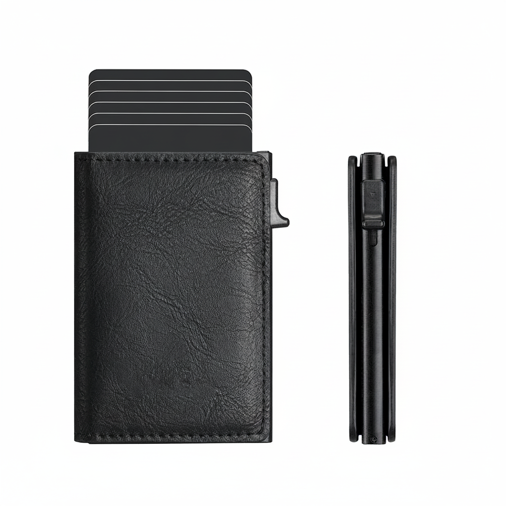 Black wallet without logo